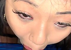 Asian Babe Gives Sloppy  POV Blowjob To Step Brother While Mother Is Gone. (Cash&_Layla)