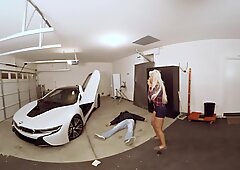 VR порно горячие милф трахают машина