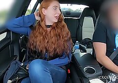 Fiery Ginger has Homevideos & a Dick in her AssReport this video