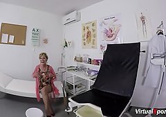 busty granny gets pov fucked by her doctor