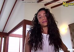 MamacitaZ - Hot Teen Latina Maid Juanita Gomez Loves MMF Sex