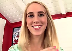 Cute Blonde Is Ready To Be A Star!
